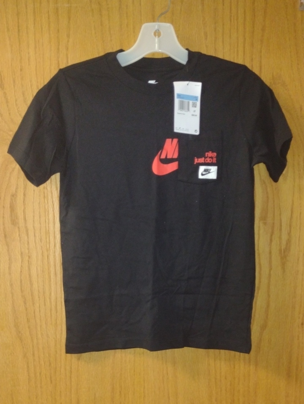 Nike Kids Black Short-Sleeve Tee (J1395)